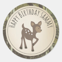 Camouflage Deer Birthday