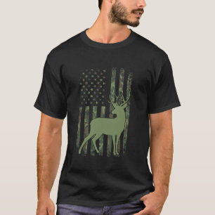 Camouflage Deer Buck Jagd Langschläfer T Shirt