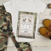 Camouflage Deer Buck oder Doe Baby Gender Reveal P