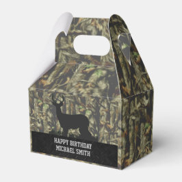 Camouflage Deer Junting Men's Birthday Favor Boxes Geschenkschachtel