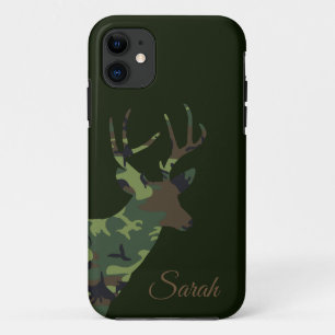 Camouflage Deer Stag in Khaki Grünes Tier Kunst Case-Mate iPhone Hülle