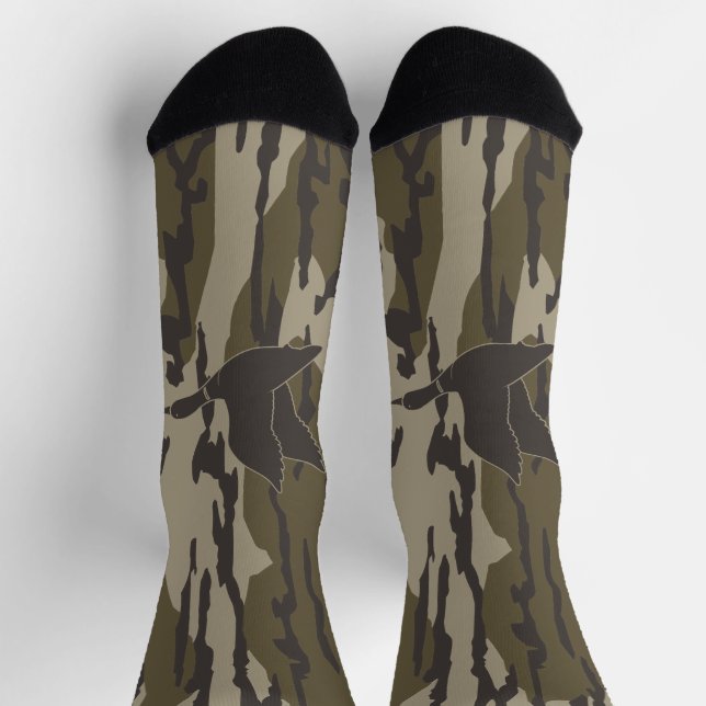 Camouflage der Alten Schule Ente Jagd Camouflage Socken (Oben)