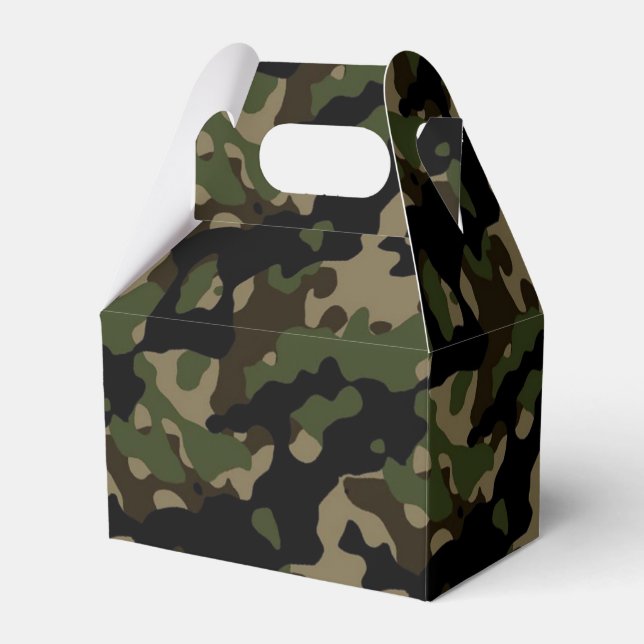 Camouflage der Armee von Camoflague Birthday Party Geschenkschachtel (Vorderseite)