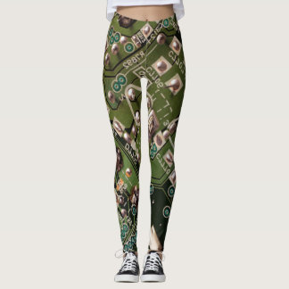 Camouflage der Army Green Circuit Board Leggings
