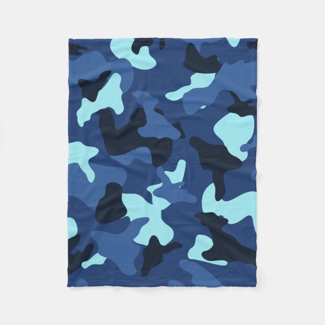 Camouflage der Blaumarinarmee Fleecedecke (Vorderseite)