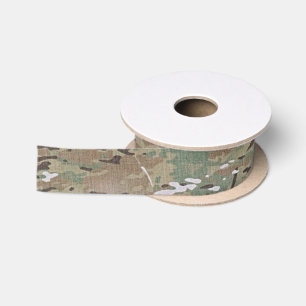 Camouflage der Braunen Jagd Satinband
