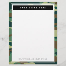 Camouflage der grünen Armee