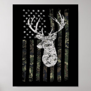 Camouflage der Hirschjagd Poster