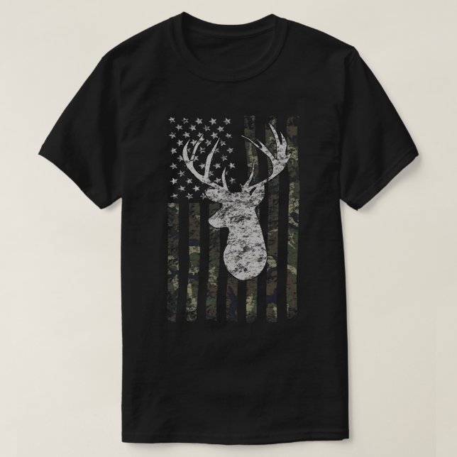 Camouflage der Hirschjagd  T-Shirt (Design vorne)