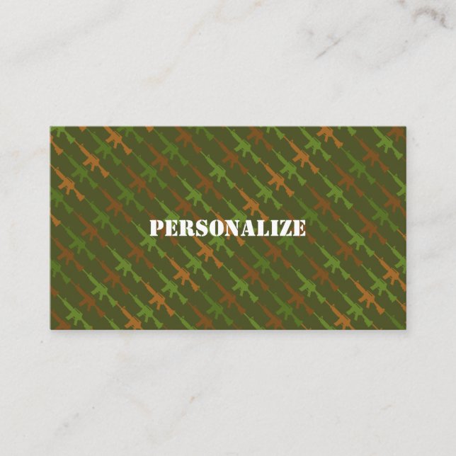 Camouflage der militärischen Streitkräfte Visitenkarte (Vorderseite)