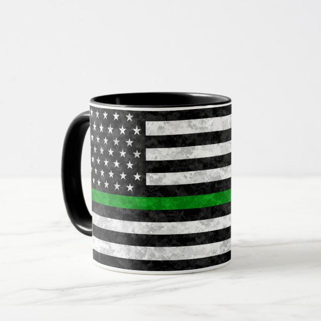 Camouflage der Thin Green Line Tasse (Vorderseite Links)