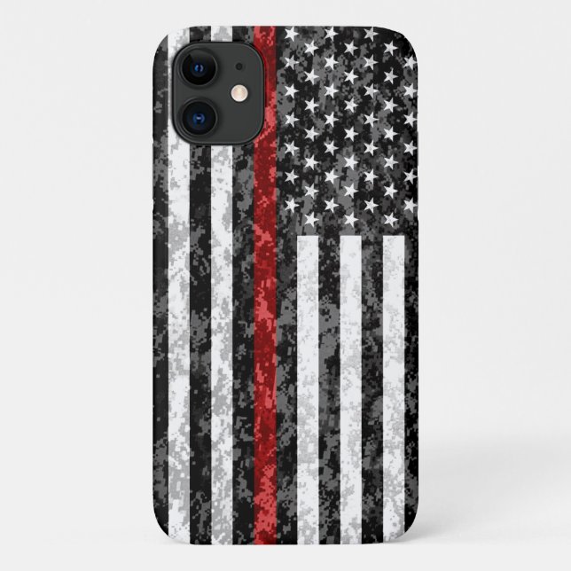 Camouflage der Thin Red Line Case-Mate iPhone Hülle (Rückseite)