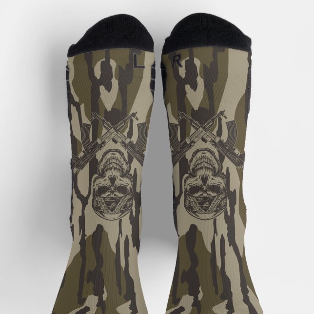 Camouflage des Bottomlandes Vintag Classic Rifle a Socken (Oben)