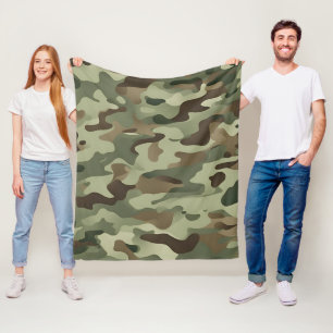 Camouflage-Design Fleecedecke