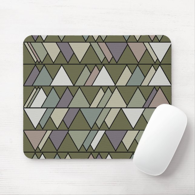 Camouflage Dreiecke Mousepad (Mit Mouse)