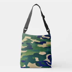Camouflage Druck Cross-Body Tote Bag Tragetaschen Mit Langen Trägern