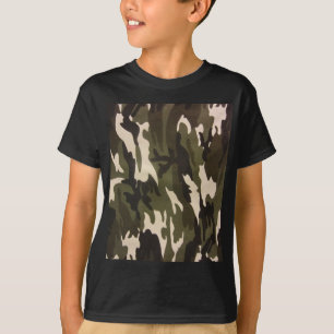 Camouflage-Druck T-Shirt