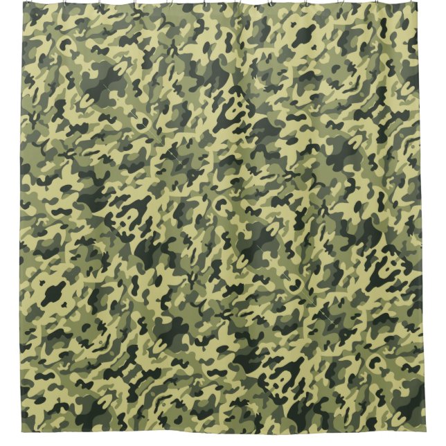 Camouflage Duschvorhang (Vorderseite)