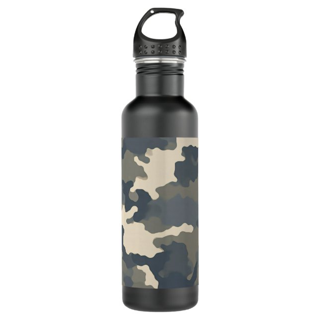 Camouflage Edelstahlflasche (Vorderseite)