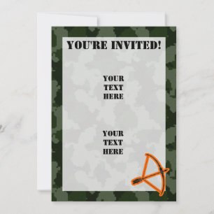 Camouflage Einladung