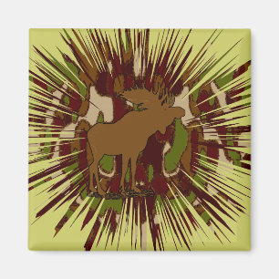 Camouflage Elche Break-out-Camouflage Magnet