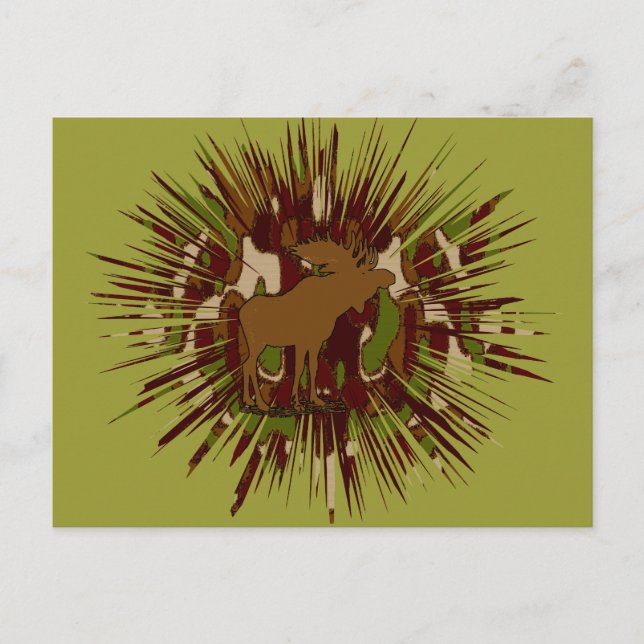 Camouflage Elche Break-out-Camouflage Postkarte (Vorderseite)