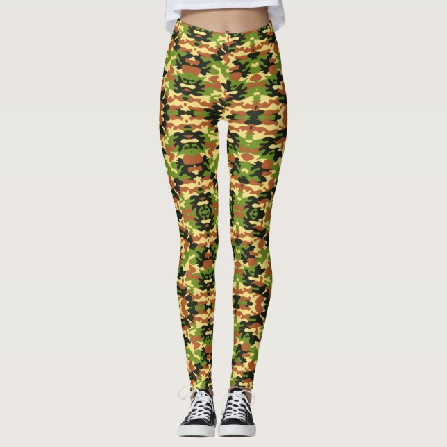 Camouflage Fashion Leggings (Vorderseite)