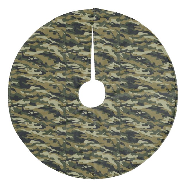 Camouflage Fleece Weihnachtsbaumdecke (Vorderseite)
