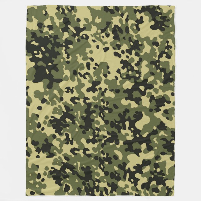 Camouflage Fleecedecke (Vorderseite)