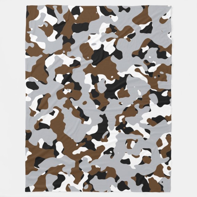 CAMOUFLAGE FLEECEDECKE (Vorderseite)