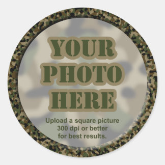 Camouflage Foto Stickers (Blatt 6 große Sticke