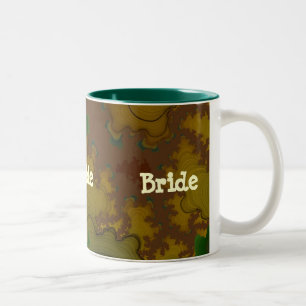 Camouflage Fraktal Bride Tasse
