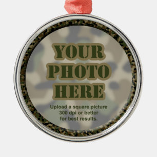 Camouflage Frame Ornament
