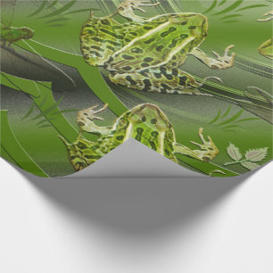 Camouflage-Frosch-Libellen Geschenkpapier