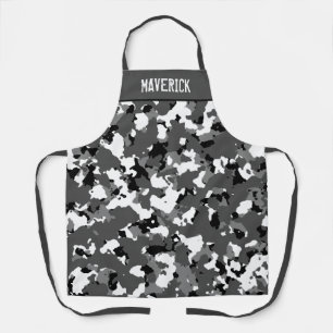 Camouflage für Wintereis Schürze