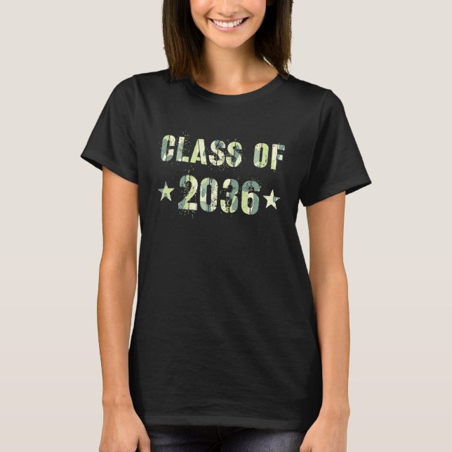 Camouflage Future Abschluss Future CLASS 2036 Kind T-Shirt (Vorderseite)