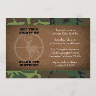 Camouflage Geburtstag Junge Einladungen