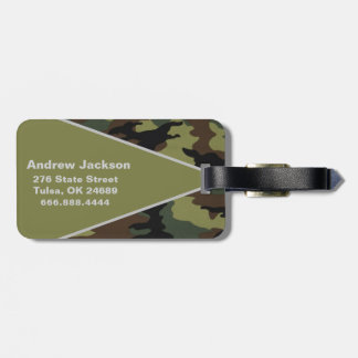 Camouflage Gepäckanhänger - Individuelle Name und 