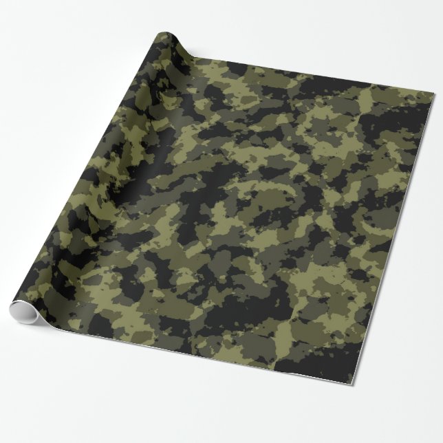 Camouflage Geschenkpapier (Ungerollt)