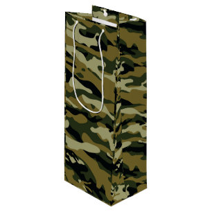 Camouflage Geschenktüte Für Weinflaschen