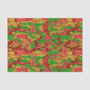 Camouflage Gold Xmas Muster Seidenpapier