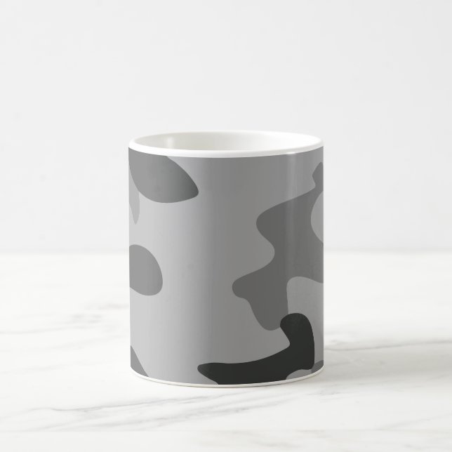 Camouflage Graues Zubehör Kaffeetasse (Mittel)