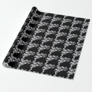 Camouflage Gray Snowmobile Geschenkpapier