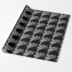 Camouflage Gray Snowmobile Geschenkpapier