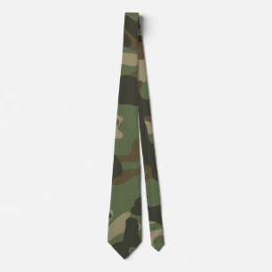 Camouflage Green Camouflage Army Pattern Krawatte