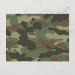 Camouflage Green Camouflage Pattern Feiertagspostkarte