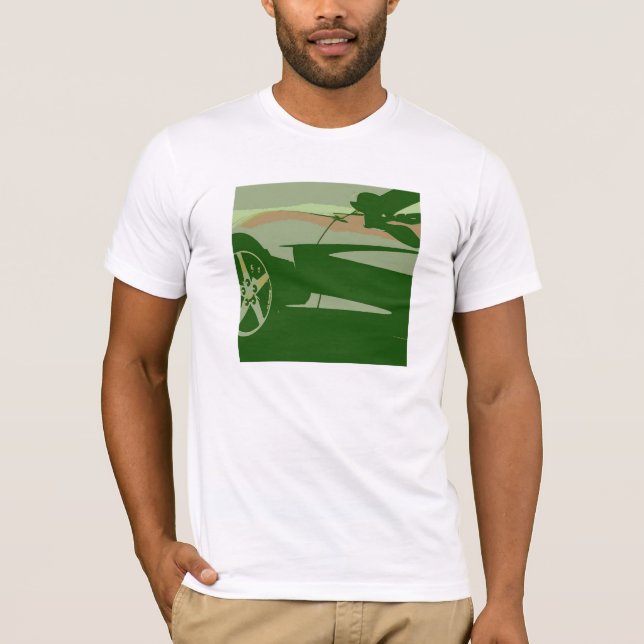 Camouflage Green Corvette T-Shirt (Vorderseite)