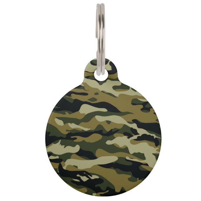 Camouflage Haustiermarke (Vorderseite)