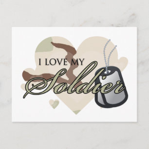Camouflage Heart Postkarte