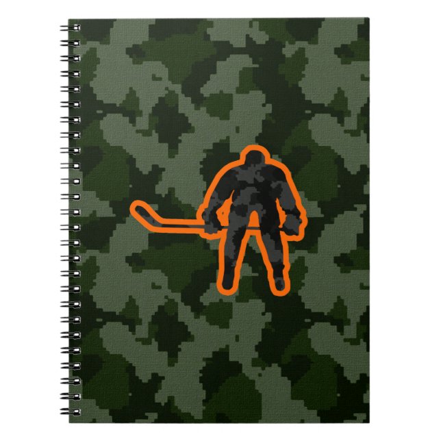 Camouflage Hockey Notizblock (Vorderseite)